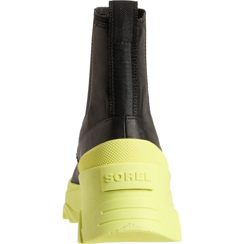 NEW Sorel Brex Chelsea Boots - Waterproof, Leather in Black/Tippet 1225 4s2 - Picture 4 of 5